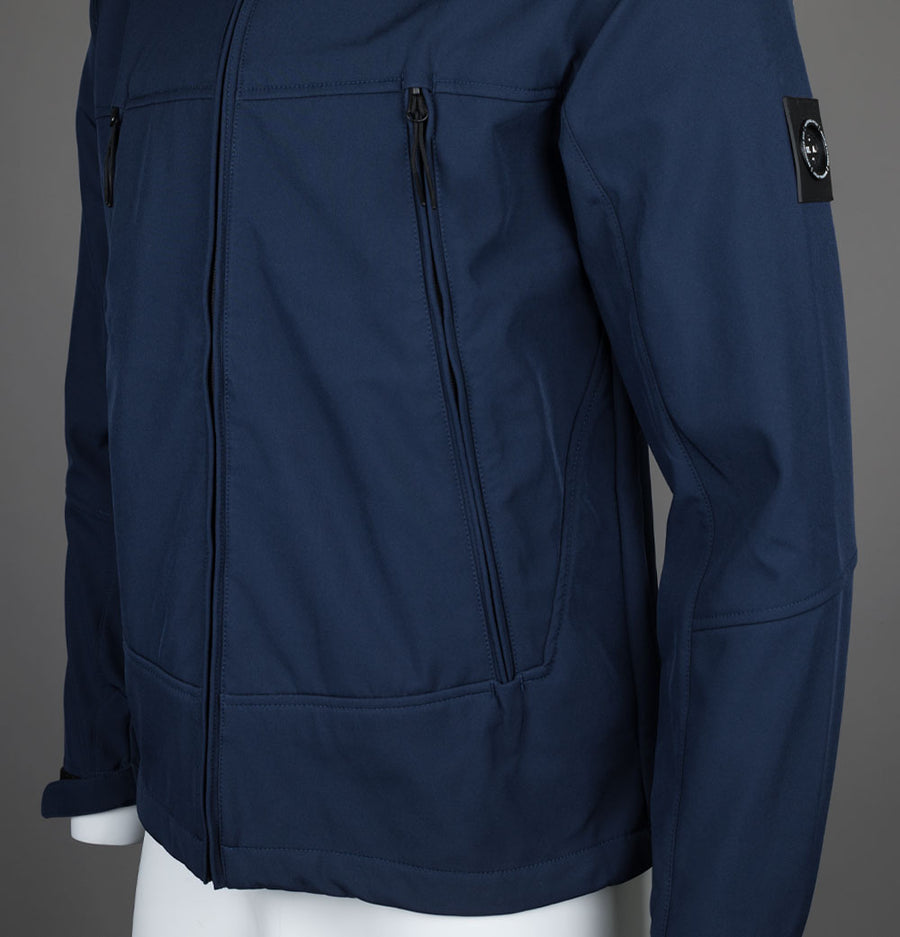 Marshall Artist Softshell Hooded Jacket French Navy
