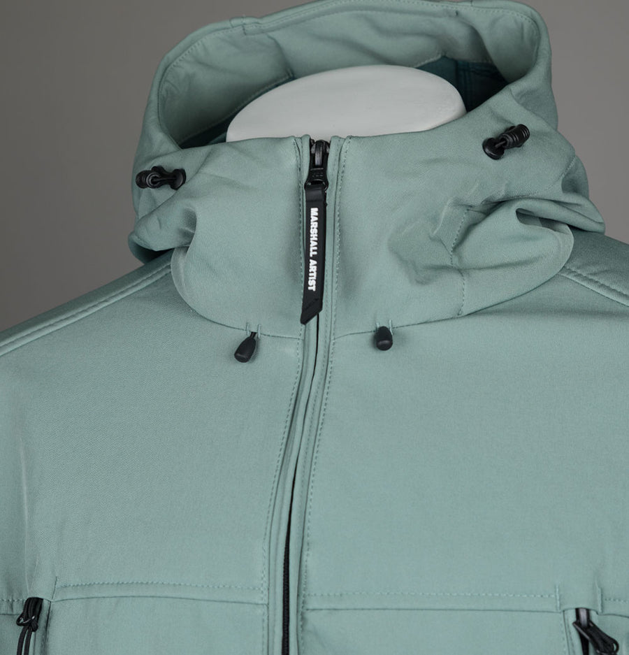 Marshall Artist Softshell Hooded Jacket Oxide Green