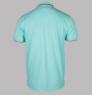 Marshall Artist Tipped Polo Shirt Aqua
