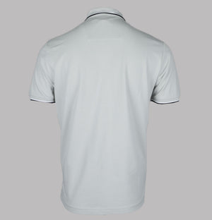 Marshall Artist Tipped Polo Shirt Dove Grey