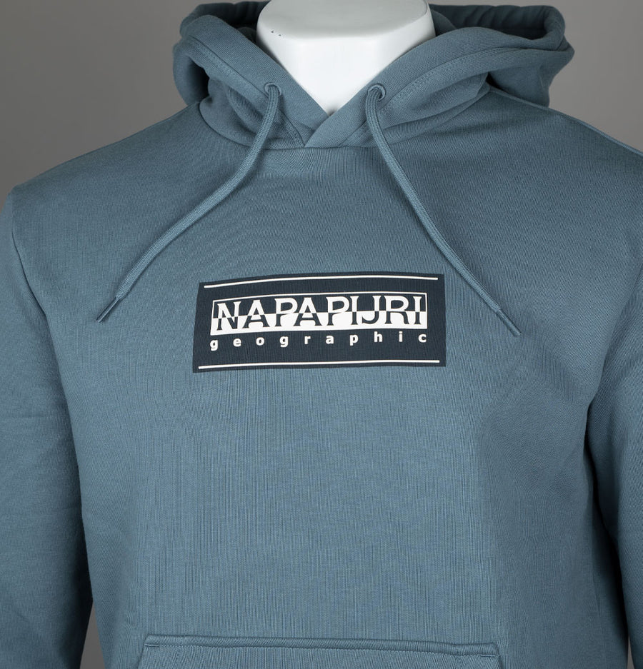 Napapijri B-Box Logo Hoodie Stormy Grey