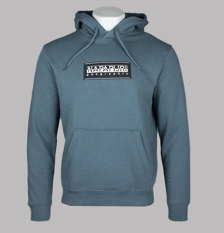Napapijri B-Box Logo Hoodie Stormy Grey