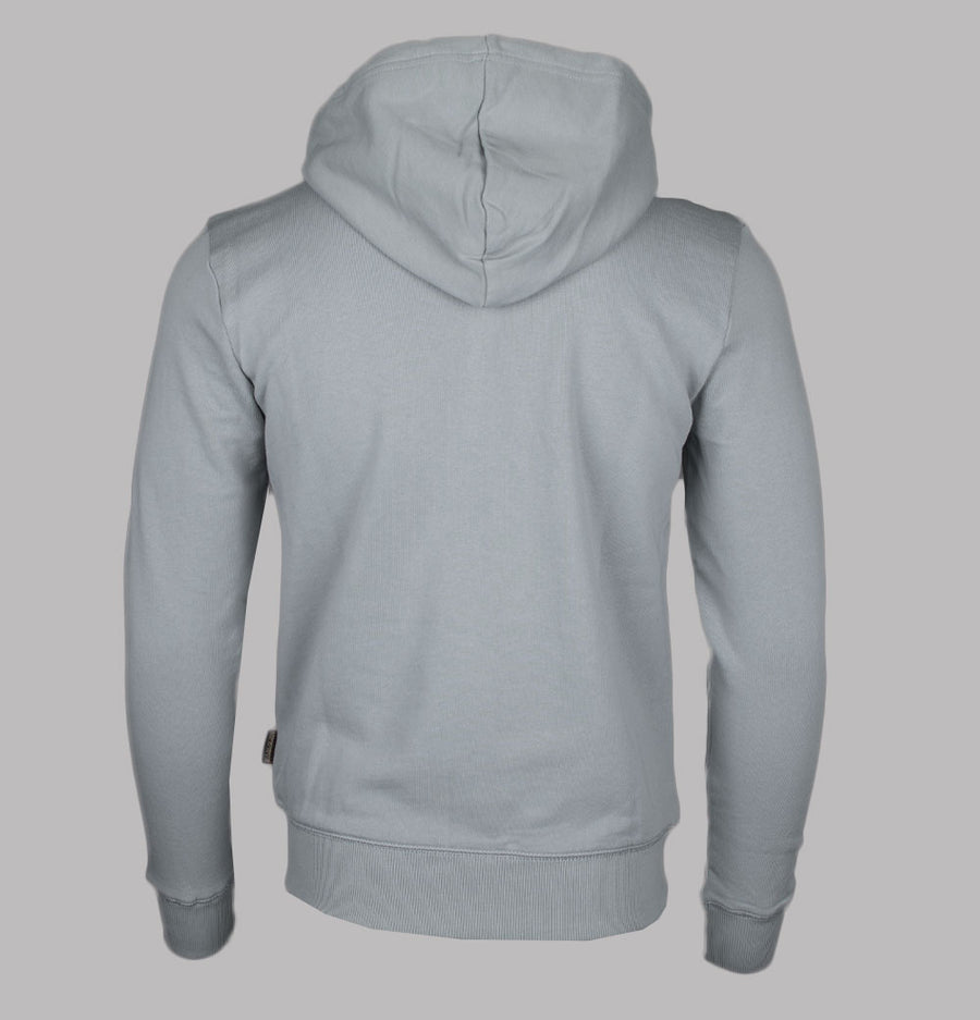 Napapijri Balis Full Zip Up Hooded Sweatshirt Ultimate Grey