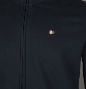 Napapijri Balis Full Zip Up Sweatshirt Black