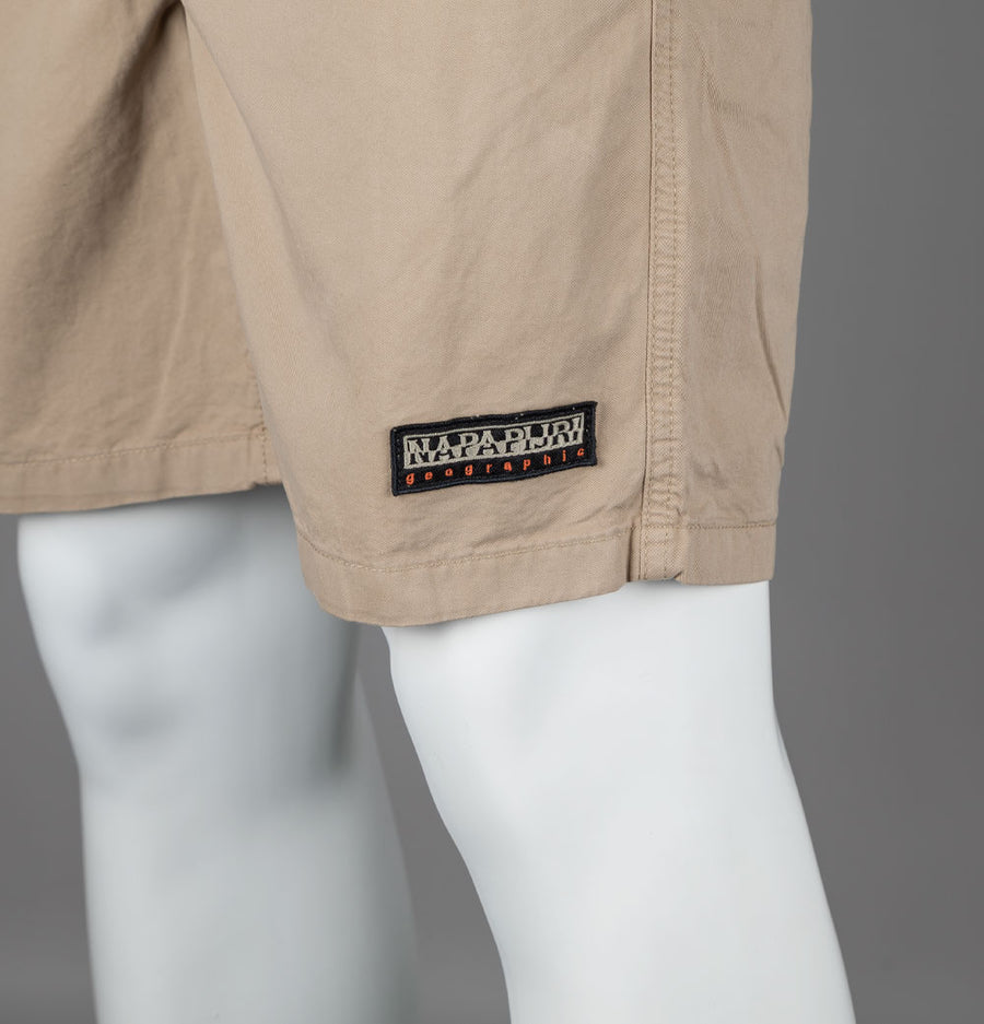 Napapijri Boyd Cotton Shorts Beige Cornstalk