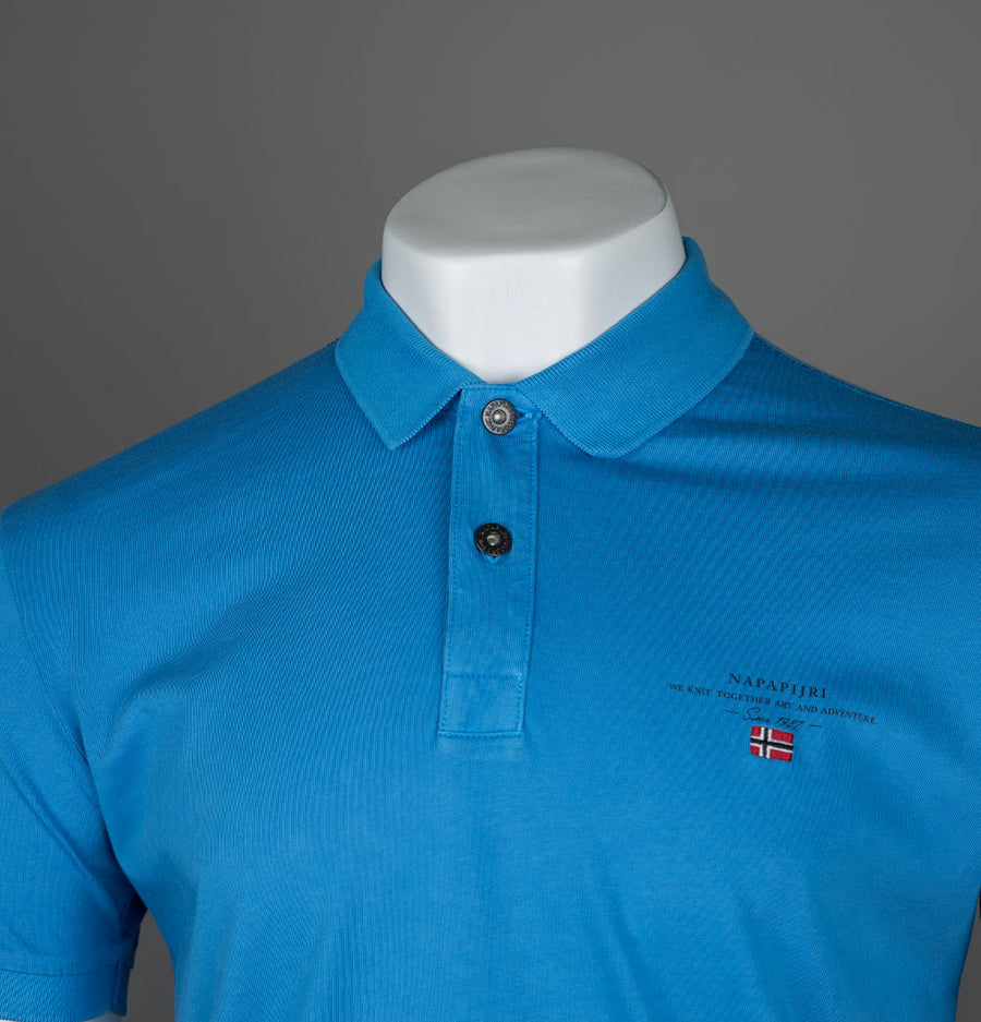 Napapijri Elbas Jersey Polo Shirt French Blue