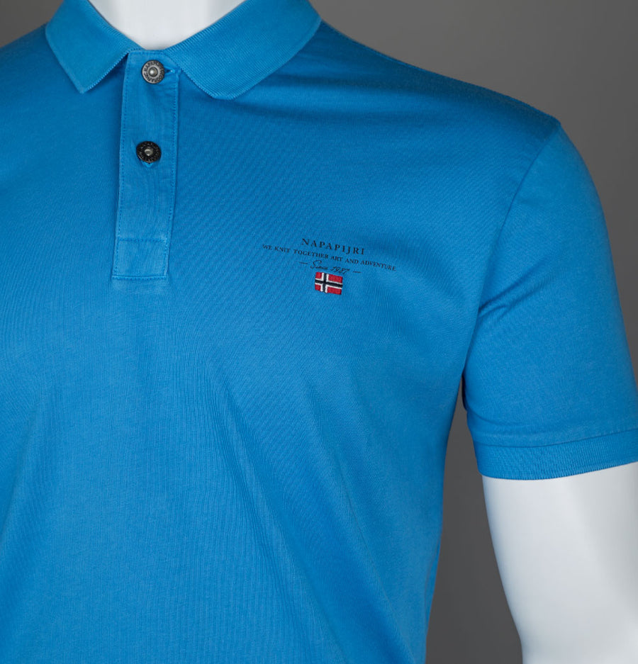 Napapijri Elbas Jersey Polo Shirt French Blue