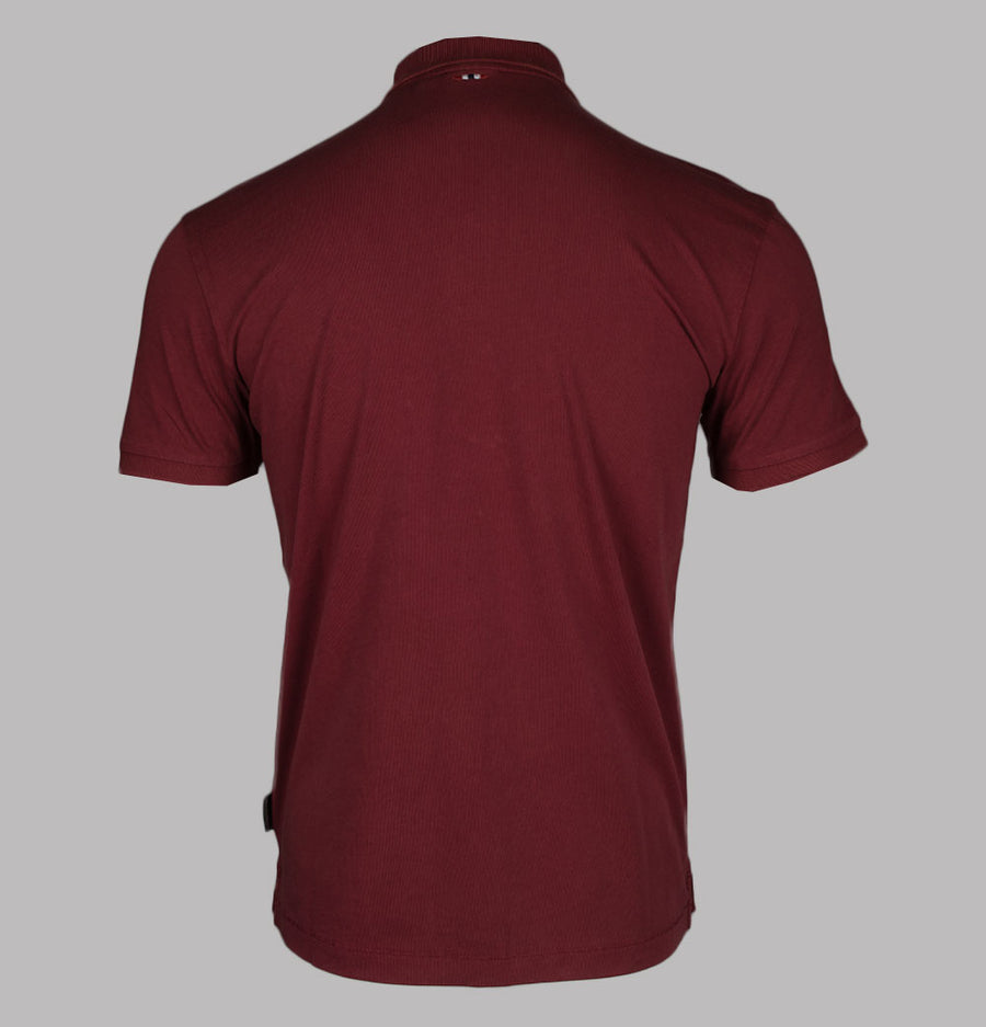 Napapijri Elbas Jersey Polo Shirt Tibetan Red