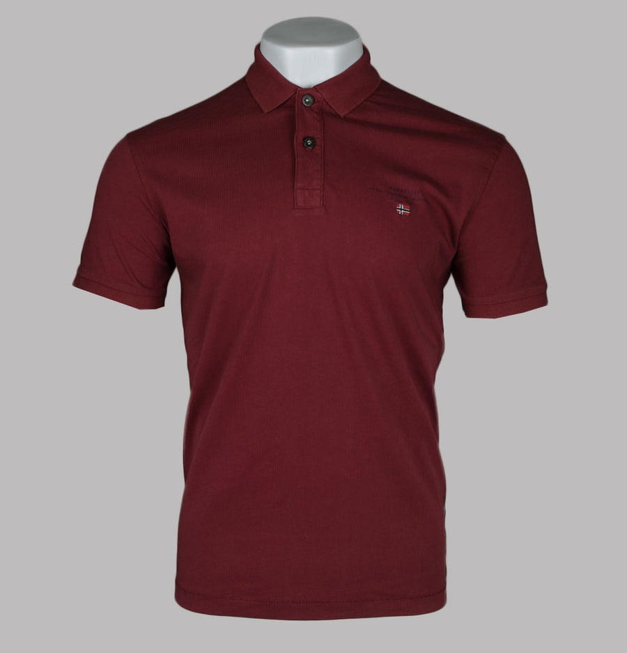 Napapijri Elbas Jersey Polo Shirt Tibetan Red