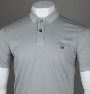 Napapijri Elbas Jersey Polo Shirt Ultimate Grey