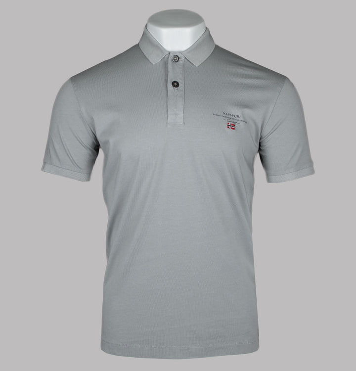 Napapijri Elbas Jersey Polo Shirt Ultimate Grey