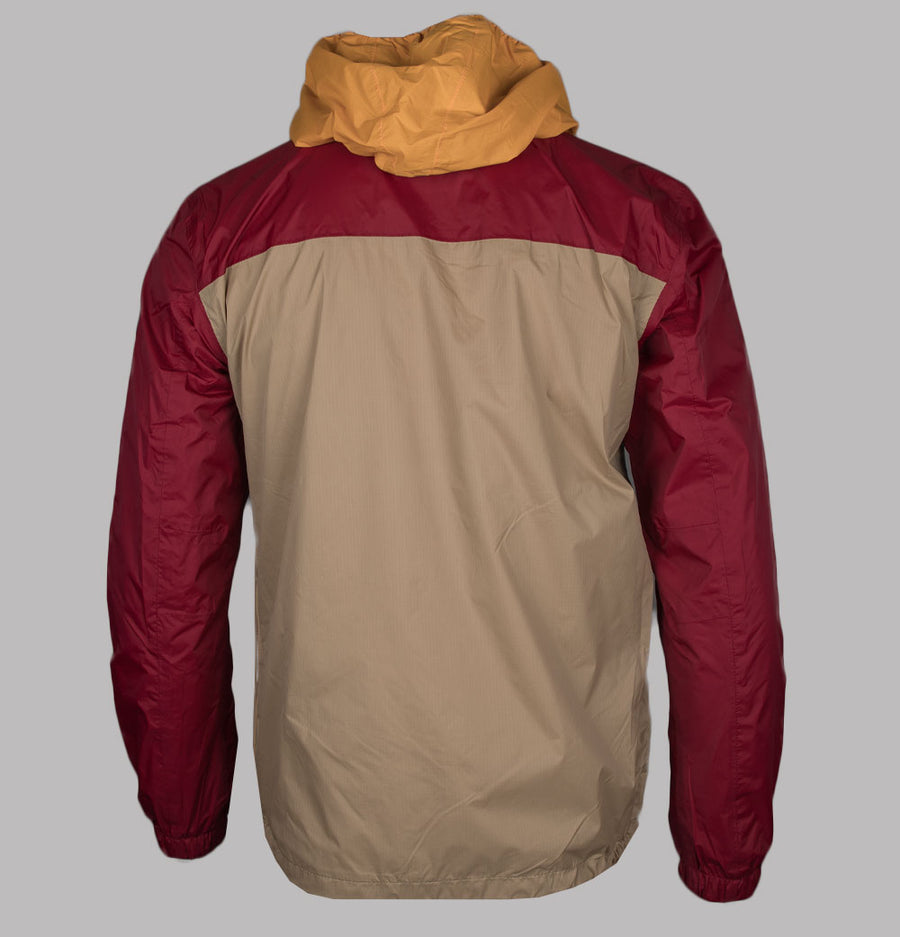 Napapijri Rainforest Ripstop Anorak Jacket Beige/Red/Orange