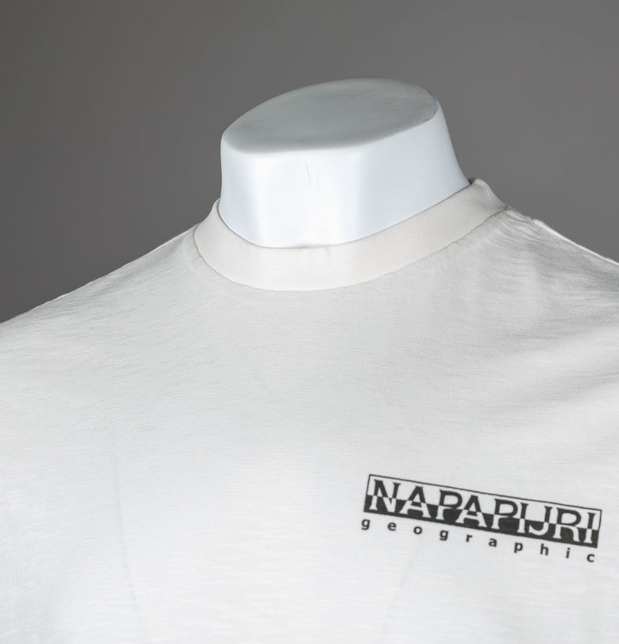 Napapijri S-Martre Back Graphic T-Shirt Natural Sand