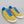 Patrick Dijon Trainers Yellow/Royal Blue