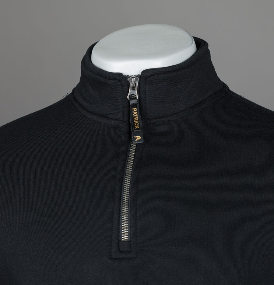 Patrick Harlem 1/4 Zip Sweatshirt Black