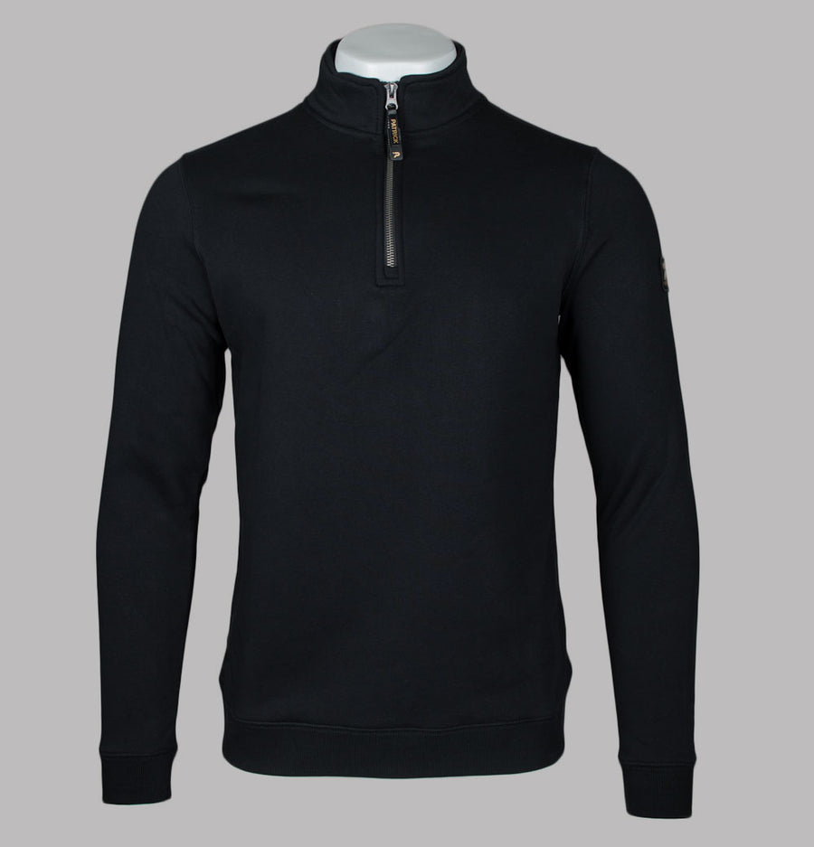 Patrick Harlem 1/4 Zip Sweatshirt Black