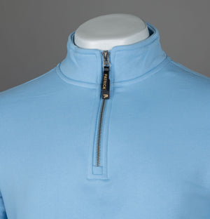 Patrick Harlem 1/4 Zip Sweatshirt Sky Blue