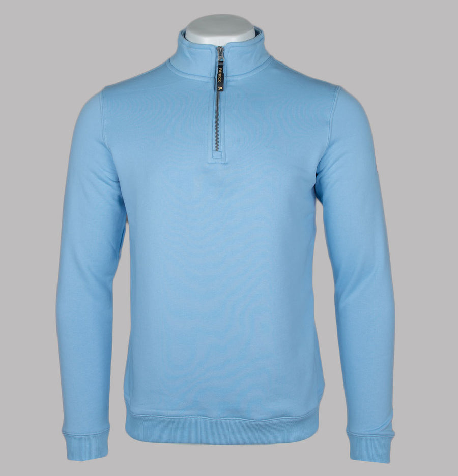 Patrick Harlem 1/4 Zip Sweatshirt Sky Blue