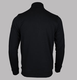 Patrick Harlem Fleece Back 1/4 Zip Sweatshirt Black
