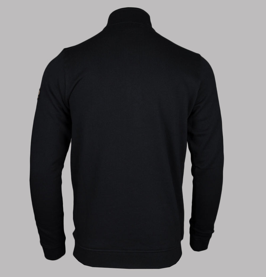 Patrick Harlem Fleece Back 1/4 Zip Sweatshirt Black