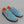 Patrick Monaco Cupsole Trainers Light Blue/Orange