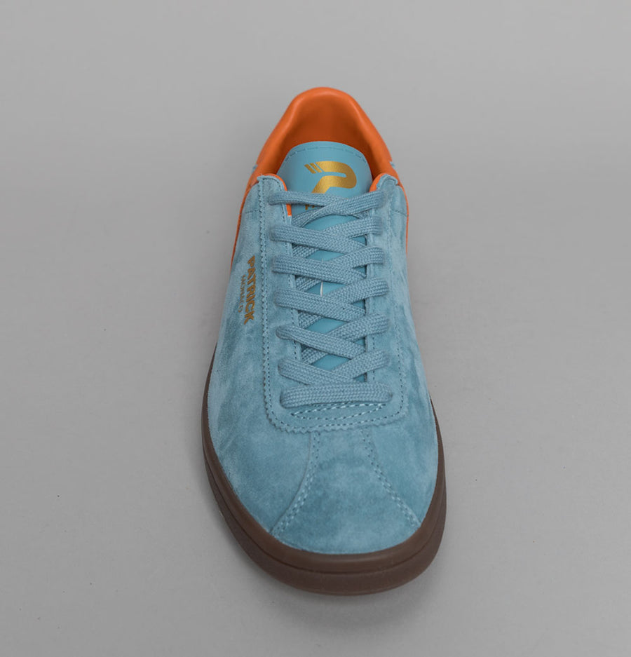 Patrick Monaco Cupsole Trainers Light Blue/Orange