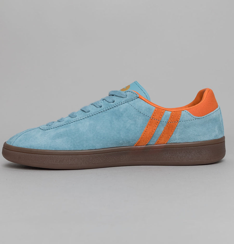 Patrick Monaco Cupsole Trainers Light Blue/Orange