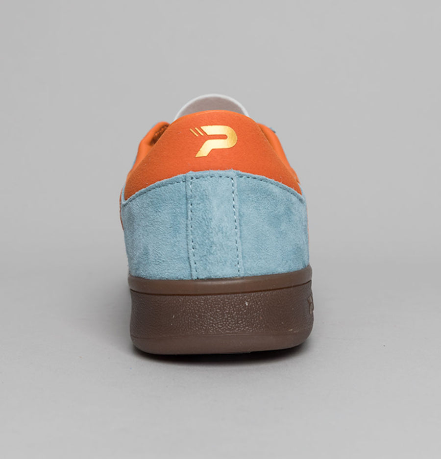 Patrick Monaco Cupsole Trainers Light Blue/Orange