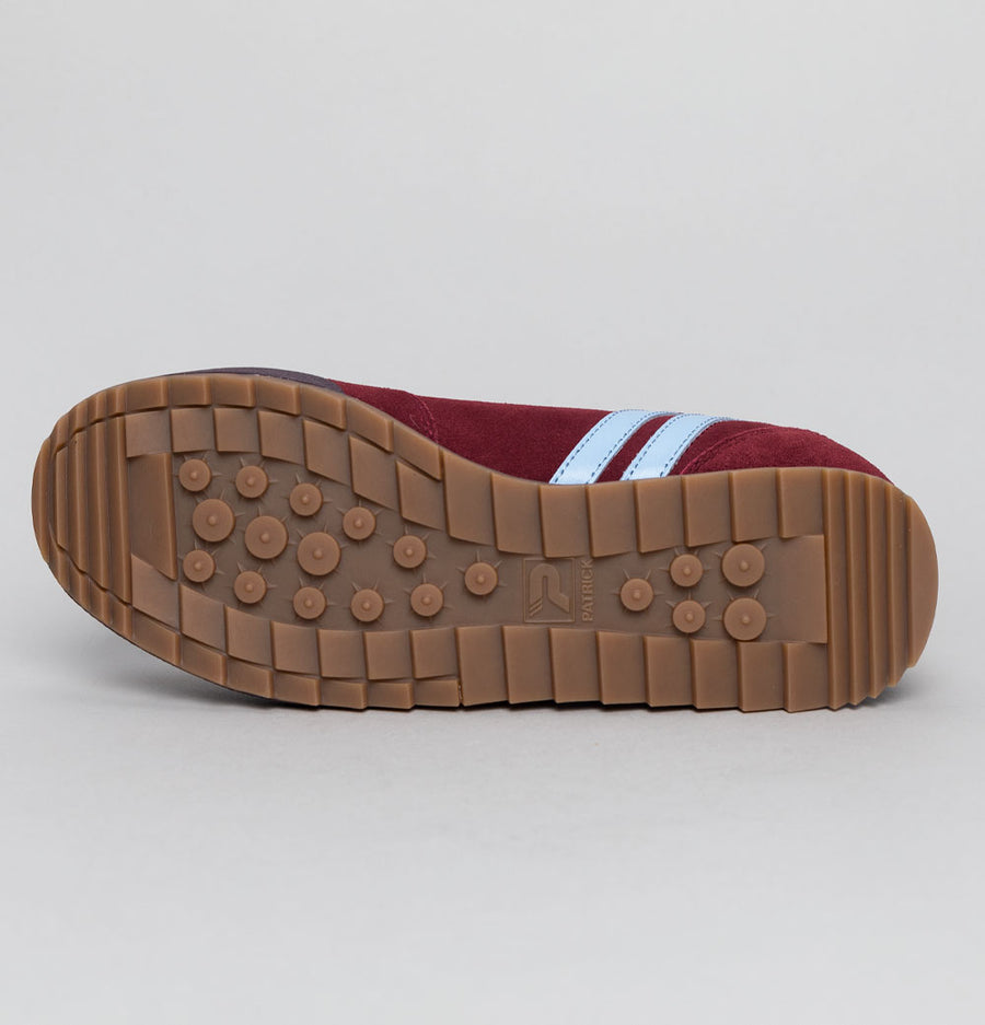 Patrick Rio Trainers Burgundy/Sky Blue