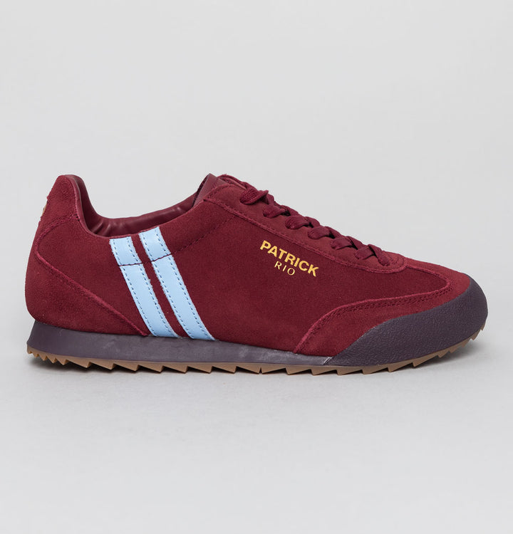 Patrick Rio Trainers Burgundy/Sky Blue