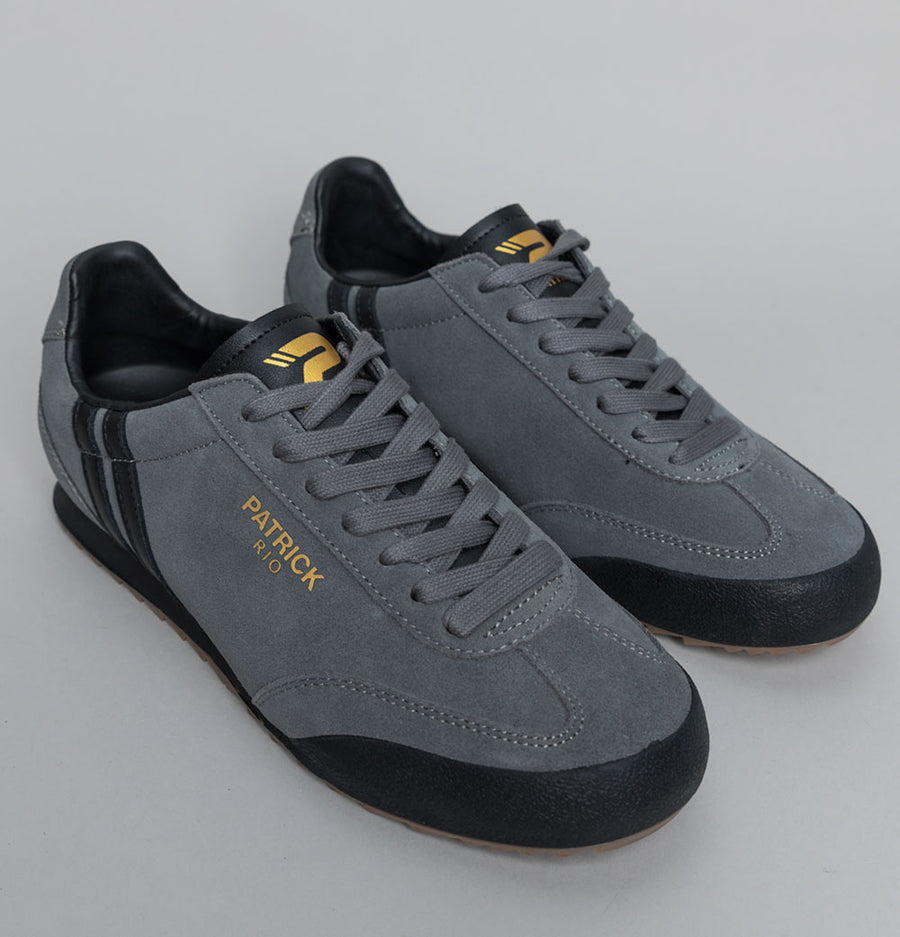 Patrick Rio Trainers Charcoal/Black