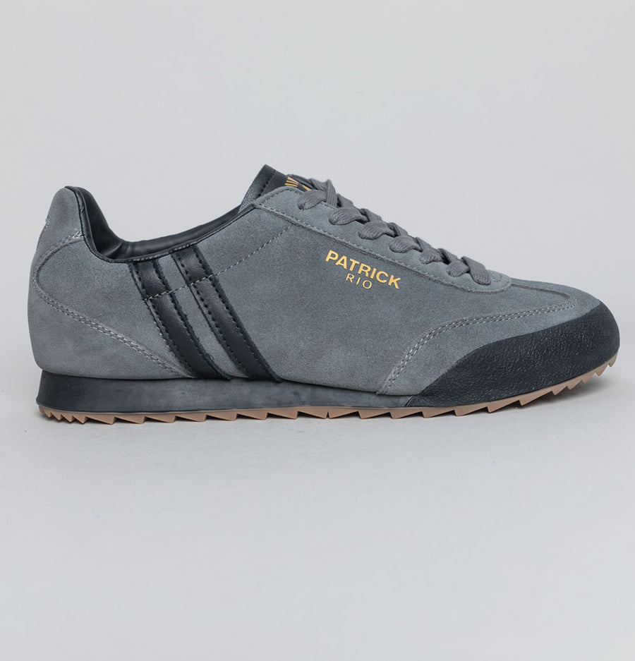 Patrick Rio Trainers Charcoal/Black