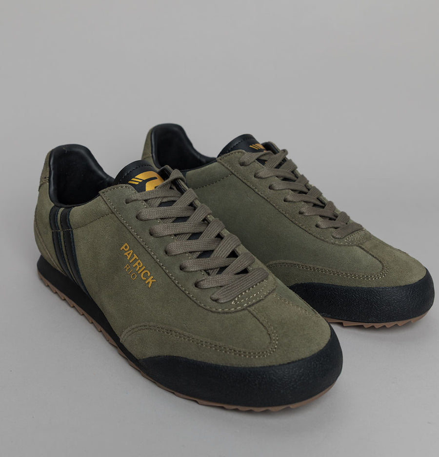 Patrick Rio Trainers Olive/Black