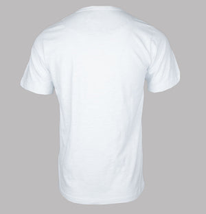 Pretty Green Aquarelle Paisley Applique Logo T-Shirt White
