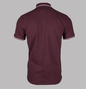 Pretty Green Barton Polo Shirt Burgundy