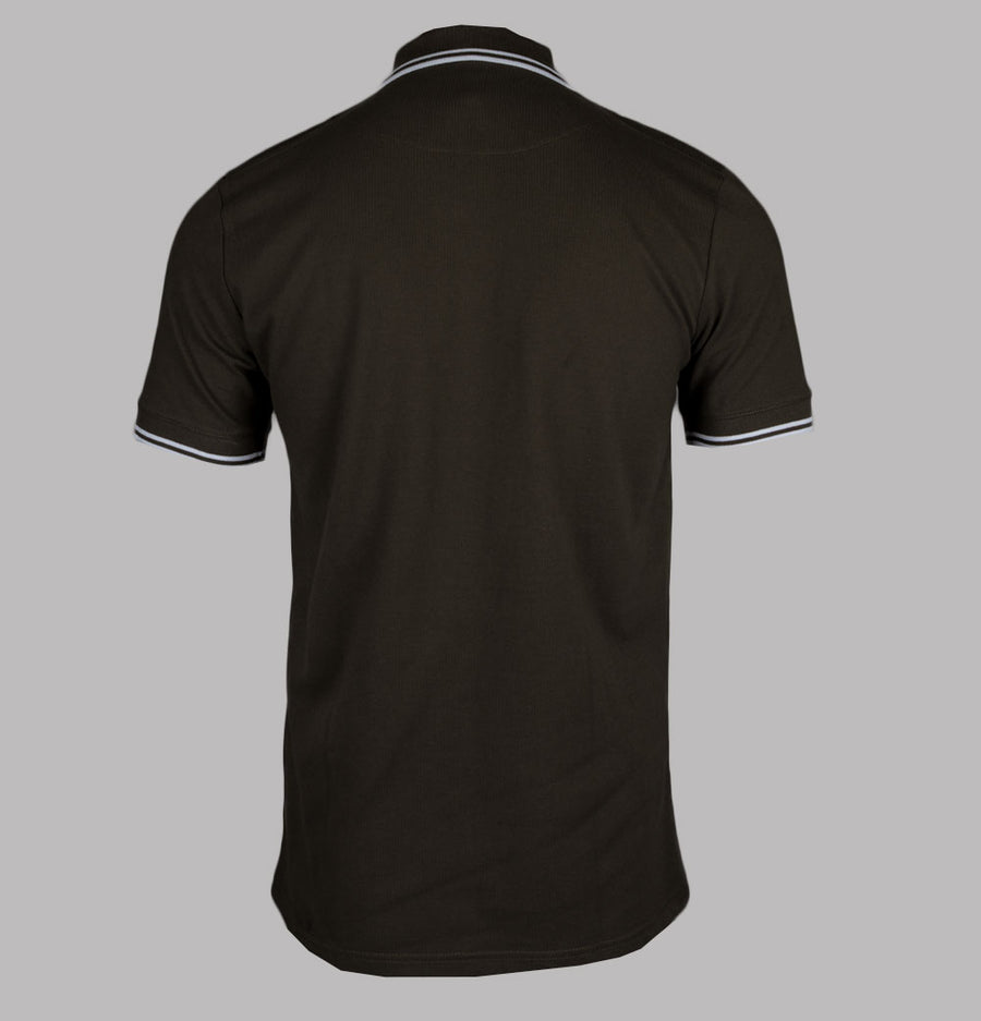 Pretty Green Barton Polo Shirt Chocolate Brown