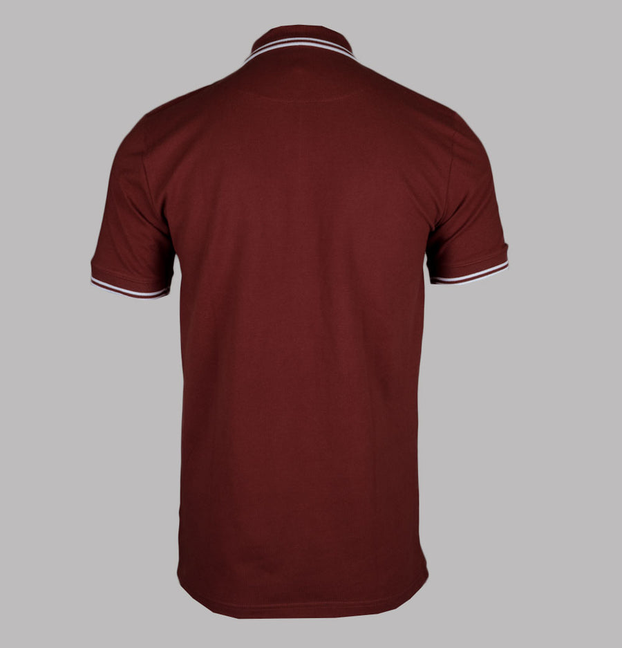 Pretty Green Barton Polo Shirt Dark Burgundy