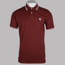 Pretty Green Barton Polo Shirt Dark Burgundy