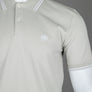 Pretty Green Barton Polo Shirt Grey Stone