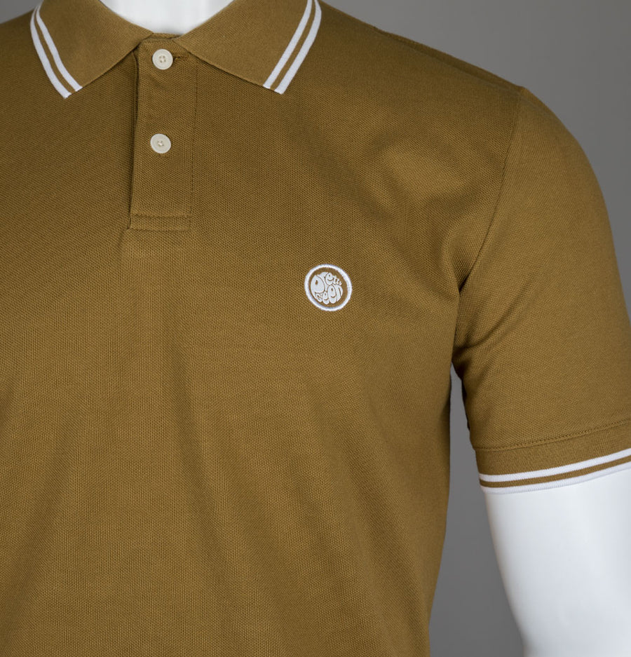 Pretty Green Barton Polo Shirt Khaki Green