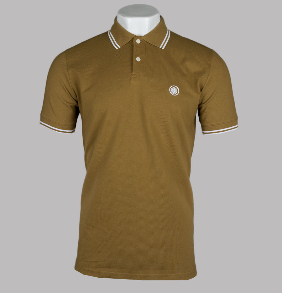 Pretty Green Barton Polo Shirt Khaki Green
