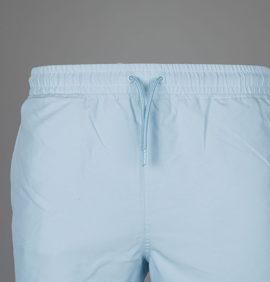 Pretty Green Eclipse Paisley Tape Swim Shorts Light Blue
