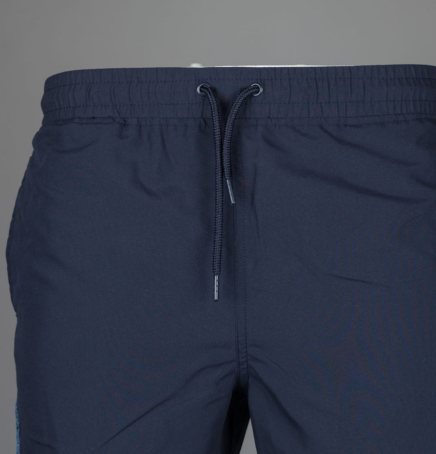 Pretty Green Eclipse Paisley Tape Swim Shorts Navy