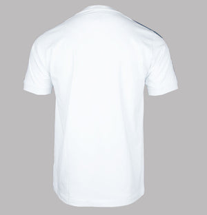 Pretty Green Eclipse Paisley Tape T-Shirt White