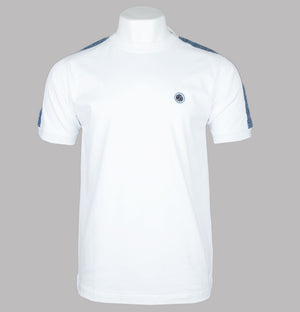Pretty Green Eclipse Paisley Tape T-Shirt White