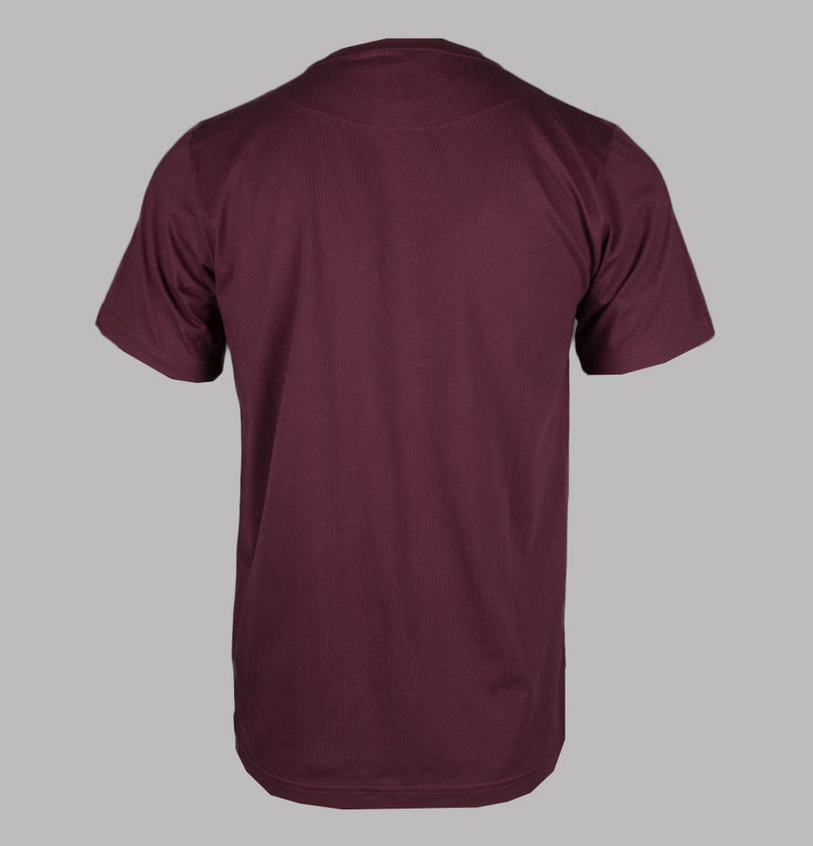 Pretty Green Gillespie Logo T-Shirt Burgundy