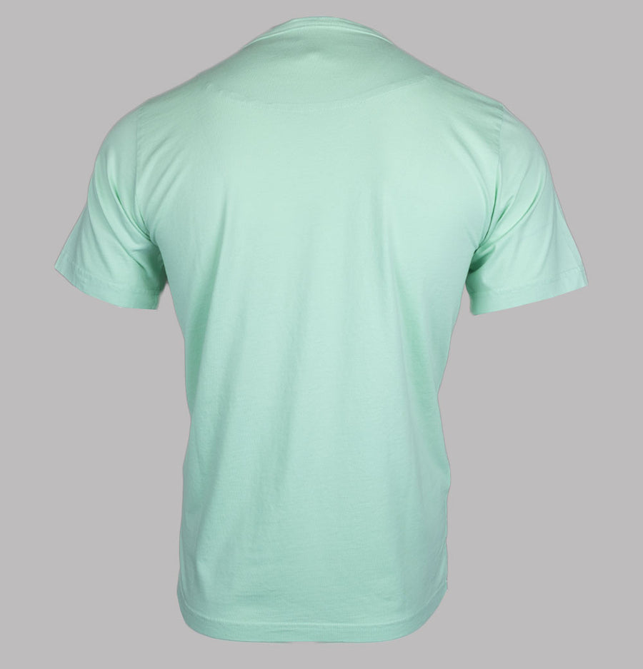 Pretty Green Gillespie Logo T-Shirt Light Blue