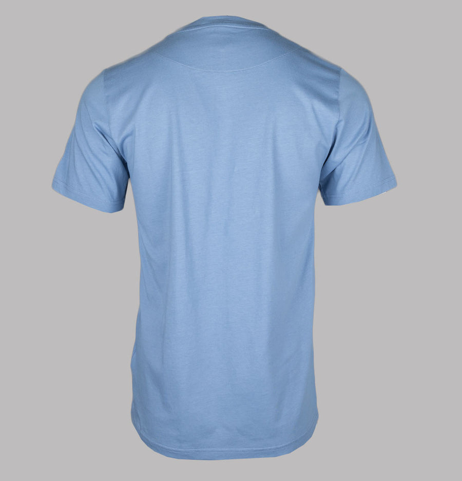 Pretty Green Gillespie Logo T-Shirt Pale Blue