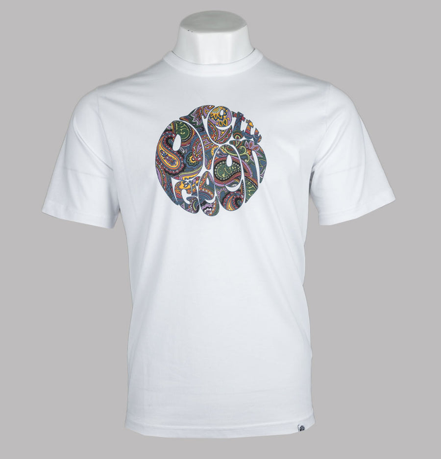 Pretty Green House Paisley Logo T-Shirt White