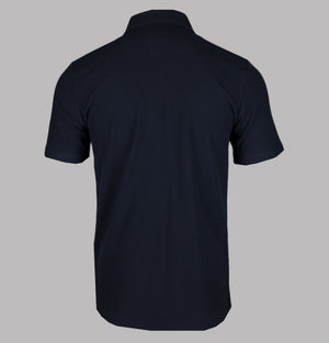 Pretty Green Islington SS Zip Polo Shirt Navy